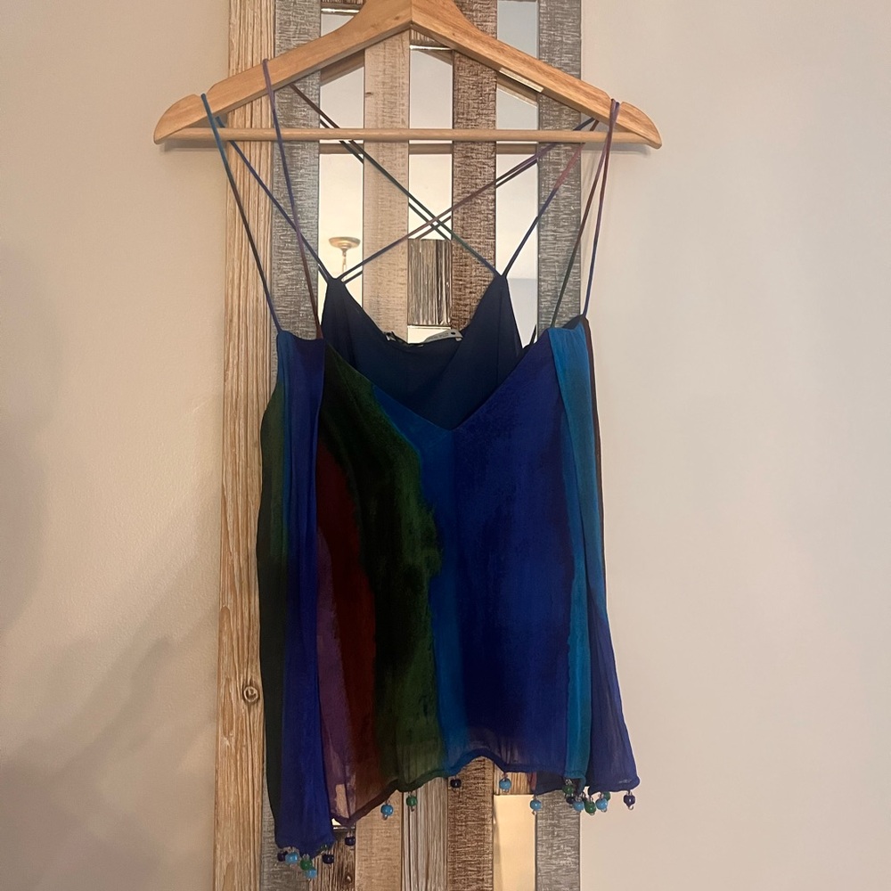 Multicolor Strappy Women's Top